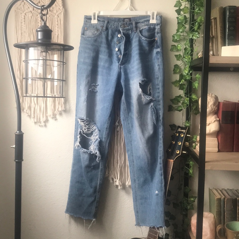 slim straight bdg denim jeans